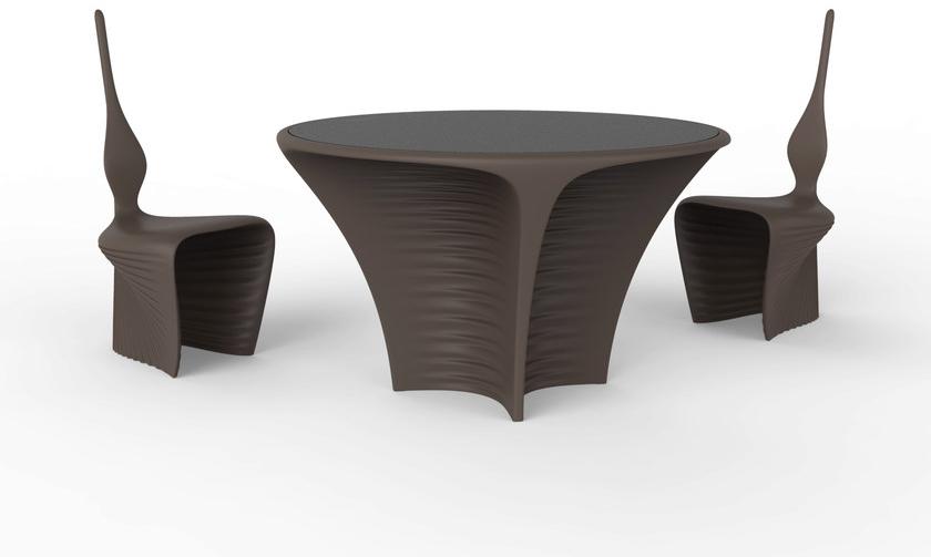 VONDOM Круглый садовый стол из полиэтилена Biophilia sun-id-1436031 - Вид №2