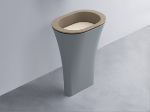 AMLA65-AN+AMPILO-LN+AMCOLO-BR Раковина Amedeo Ovale отдельностоящая cielo Enjoy + Amedeo