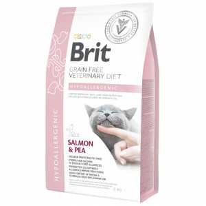 ПР0048538 Корм для кошек VDC Hypoallergenic беззерновая гипоаллергенная диета сух. 2кг Brit