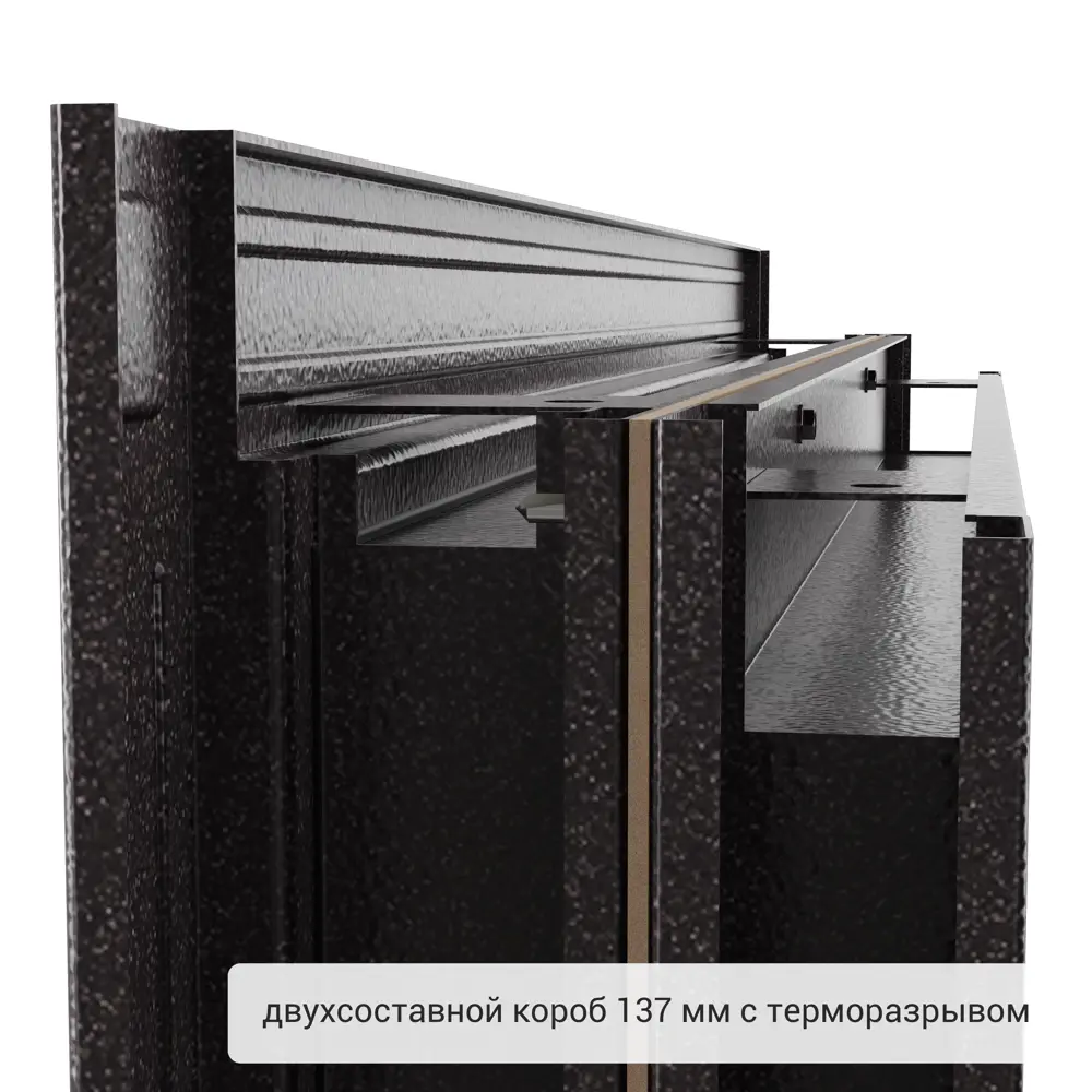 Дверь входная металлическая Термо 880 мм левая цвет магнолия акация TOREX STLM-2134164 - Вид №8