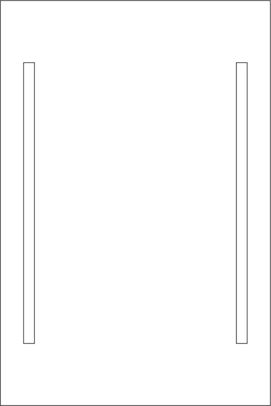 BY 2113 Зеркало с 2-мя встроенными LED-светильниками 10,5 W EVOFORM Ledline - Вид №1