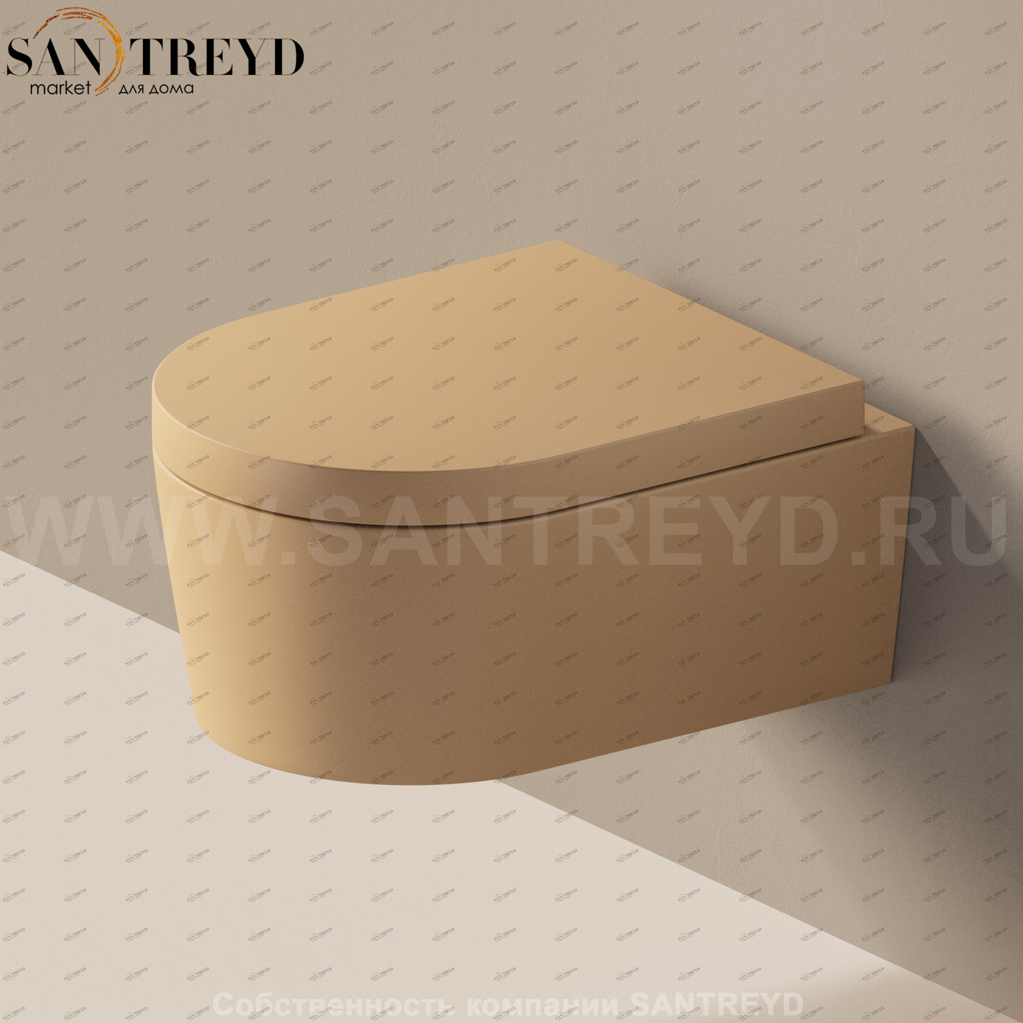 50649004 Подвесной унитаз настенный Коричневый Ceramica Flaminia Link Италия