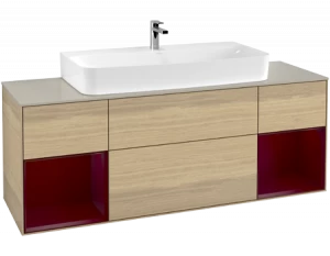 Villeroy&Boch Тумба под раковину Прямоугольная версия F213HBPC Finion Oak Veneer