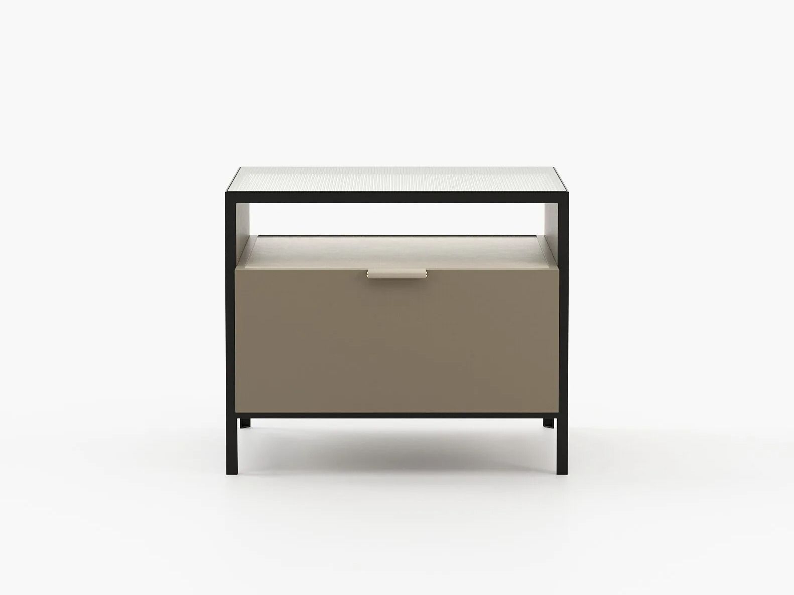 Тумбочка из дерева и стекла Laskasas холст ARCH-00120077 - Вид №6