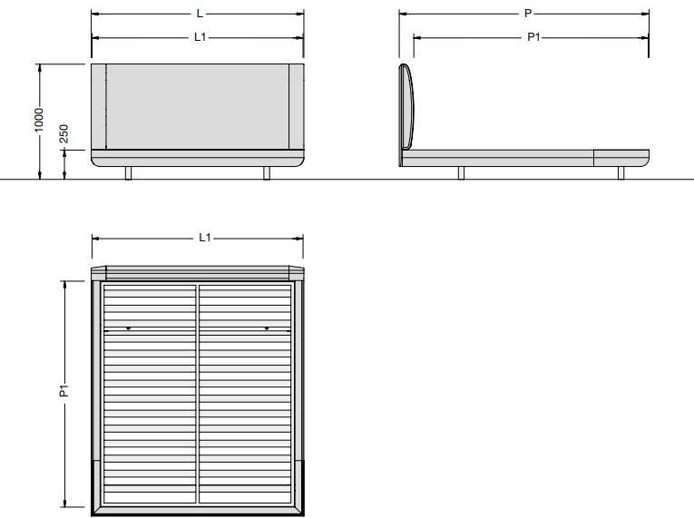 Porro Кровать двуспальная в коже с высоким изголовьем sun-id-1515943 - Вид №6