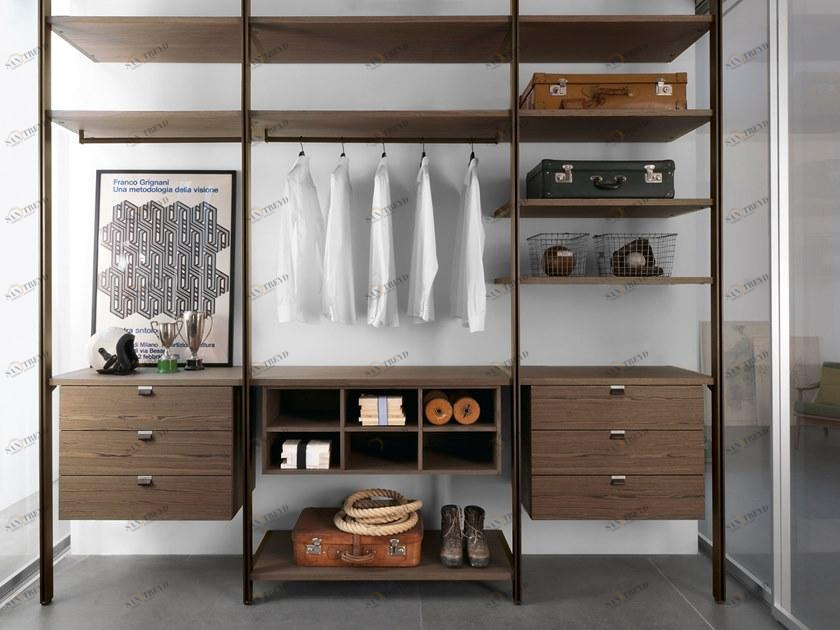 ALBED Модульная гардеробная из дерева и стекла Solo sun-id-1363816