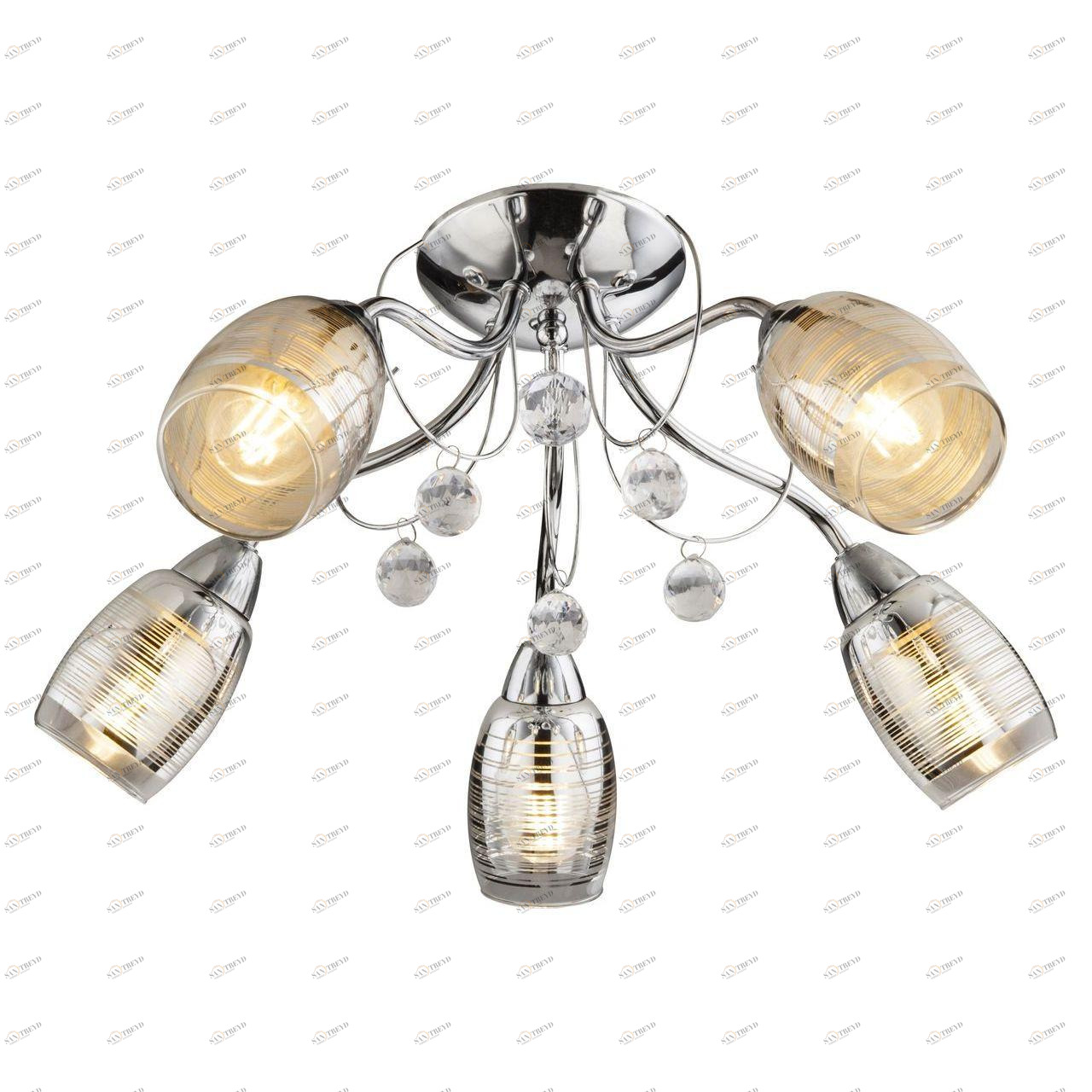 Потолочная люстра Globo Lilly I 56688-5 GLOBO LILLY I 108896 Хром Ceramica Globo 