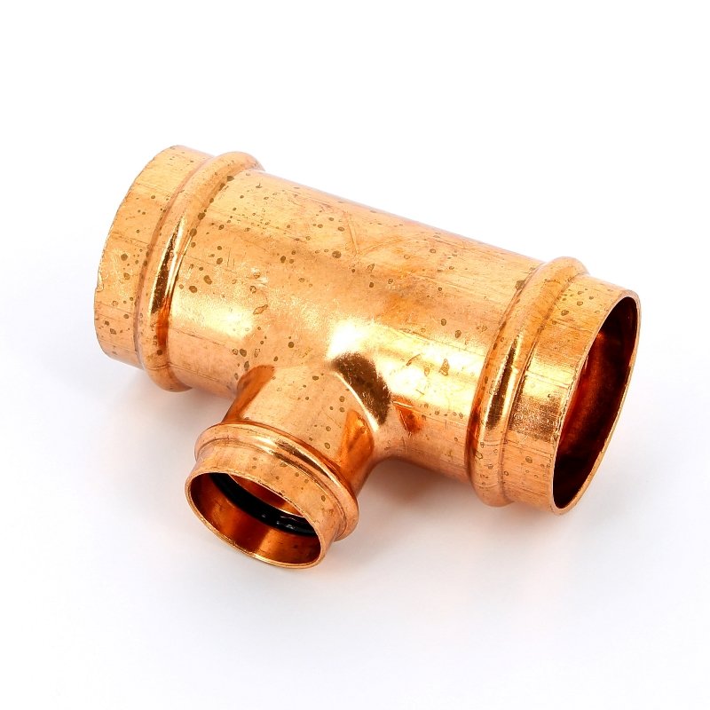 Тройник пресс 54x35x54 медный IBP P513005435054 - Вид №2