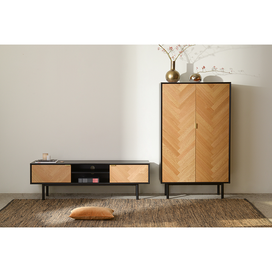 42163160 Шкаф , calvi, 95х40х160 см Unique Furniture  - Вид №5