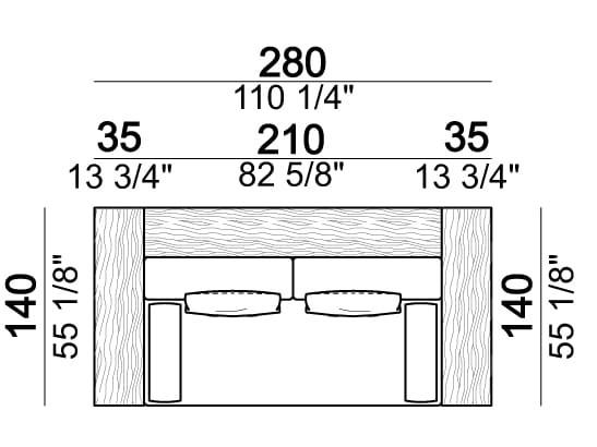 Тканевый модульный садовый диван Arketipo SANTOS ARCH-00052540 - Вид №33