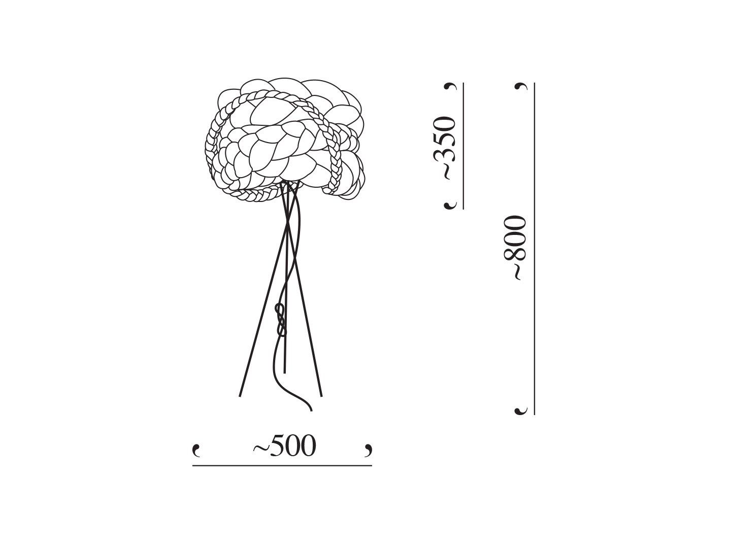 Настольная лампа из бумаги Mammalampa Невеста ARCH-00065185 - Вид №3