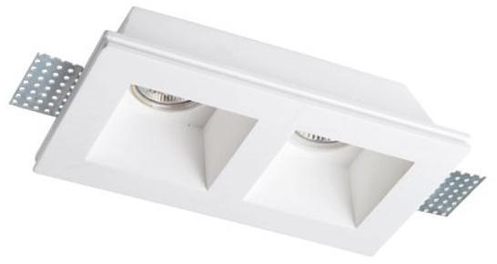 Terzo Light Встраиваемый квадратный точечный светильник из гипса Ceramic V4081400 - Вид №1