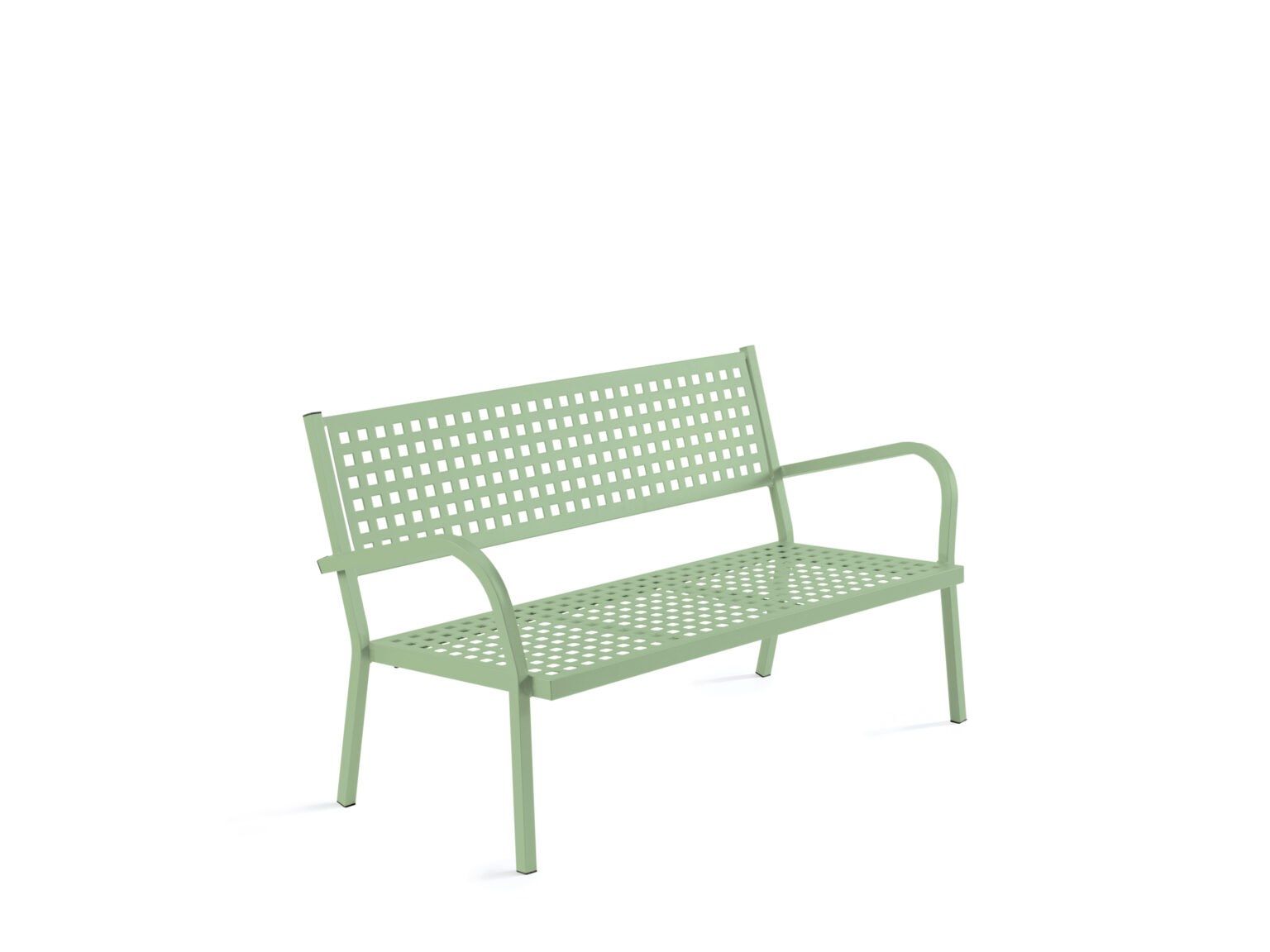 Металлическая садовая скамейка с подлокотниками Vermobil ARCH-00085459 - Вид №17