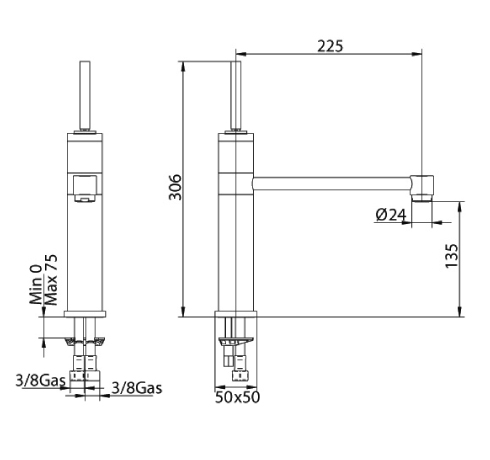 167120PN00 Смеситель Bandini Coco Santreyd - Вид №1