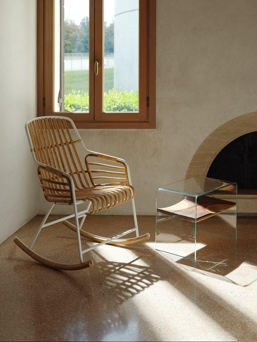 Casamania & Horm Кресло-качалка из ротанга с подлокотниками Raphia sun-id-1356399 - Вид №1