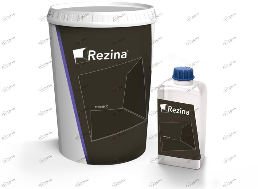 Rezina Двухкомпонентное самовыравнивающееся прозрачное эпоксидное покрытие Ø sol 31490-400 