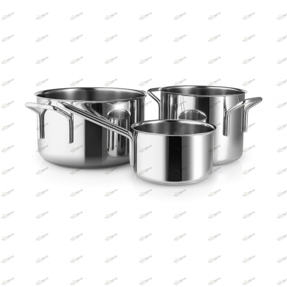 EVA SOLO 94202411 Набор из 2 кастрюль и сотейника Stainless Steel Нержавеющая сталь, алюминий 