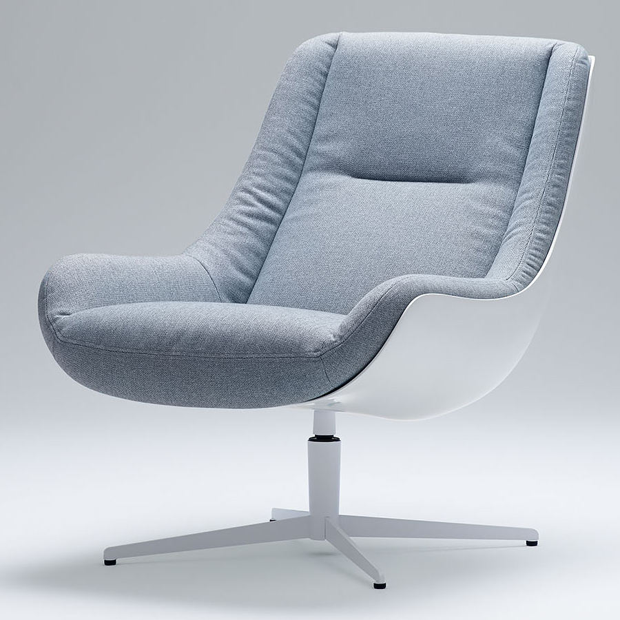 Кресло Lovebird, серо-голубое Sits S1367 - Вид №3
