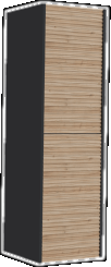 Высокий шкаф Intenso антрацит-W.Walnut / IT2130.00.AW Intenso