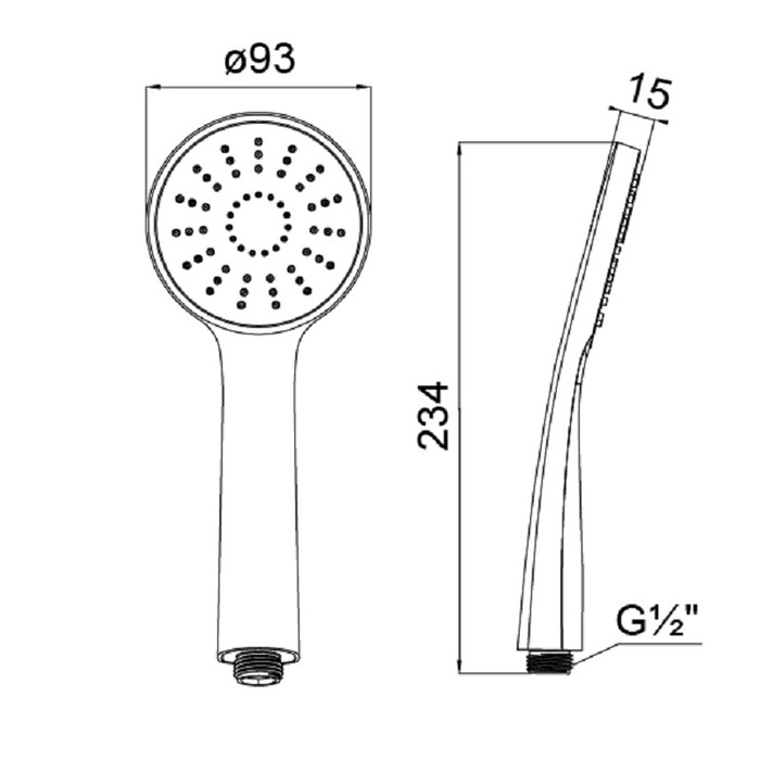 3001F93M18 Milardo Лейки для душа Лейка для душа 3001F93M18 Россия  - Вид №1