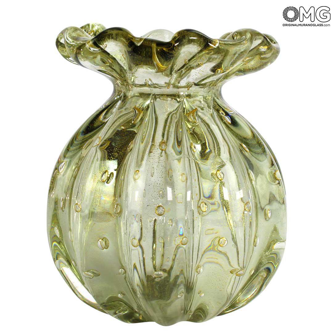 4835 ORIGINALMURANOGLASS Ваза Провенца - соммерсо - муранское стекло OMG 9 см  - Вид №1