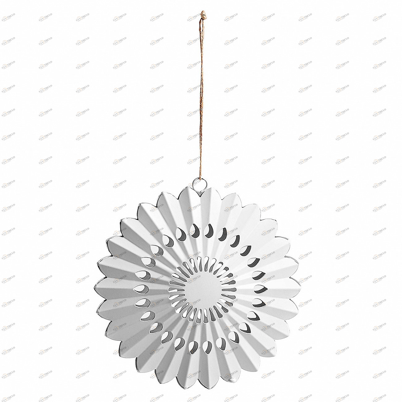 Украшение подвесное металлическое круглое белое 13 см Coast от La Forma LA FORMA COAST 344540 Белый 