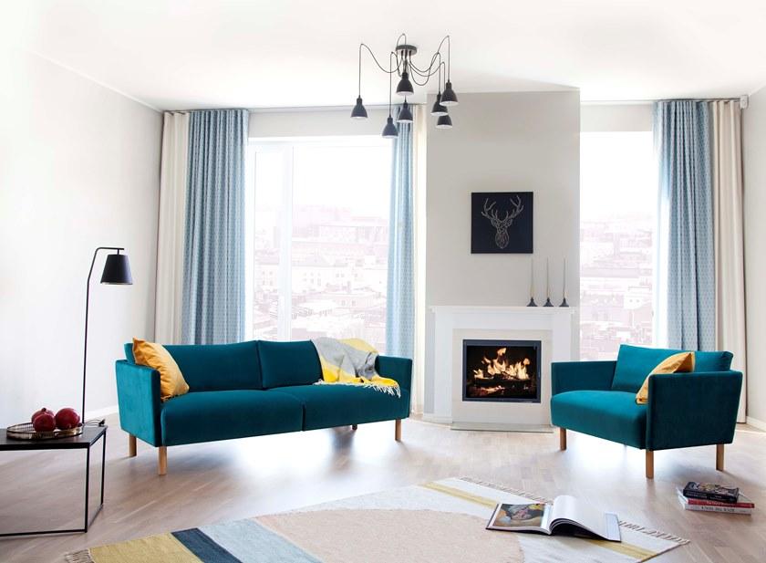 SOFTREND 3-х местный тканевый диван Linja sun-id-1376084 - Вид №1