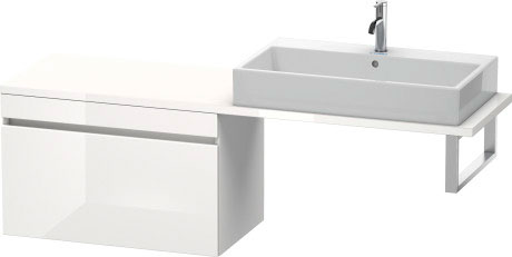 DS532404343 DuraStyle Шкафчик для компактной консоли Базальт матовый, декор Duravit - Вид №2