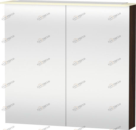 XL759406969 X-Large Зеркальный шкафчик Орех брашированный (натуральный шпон) Duravit