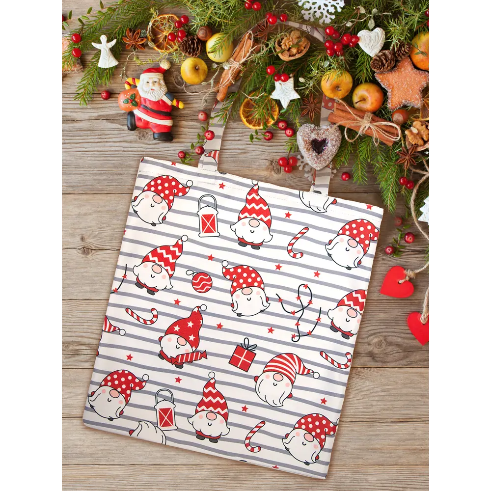 Сумка шоппер Candy Gnomes 40x45 см SEASONS STLM-2013352 - Вид №3