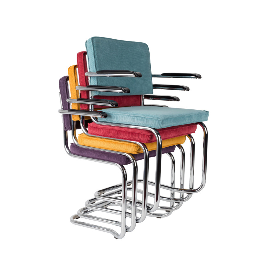 Кресло Ridge Kink Rib серое Zuiver 1200048 - Вид №7