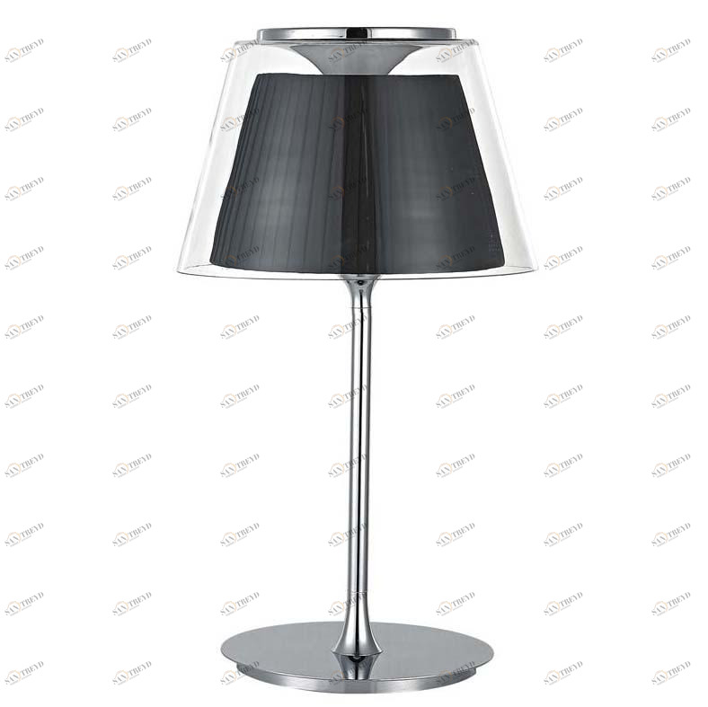 Настольная лампа дизайнерская Inculcate T111003/1black DONOLUX КЛАССИЧЕСКИЕ 080462 Прозрачный;серебро 
