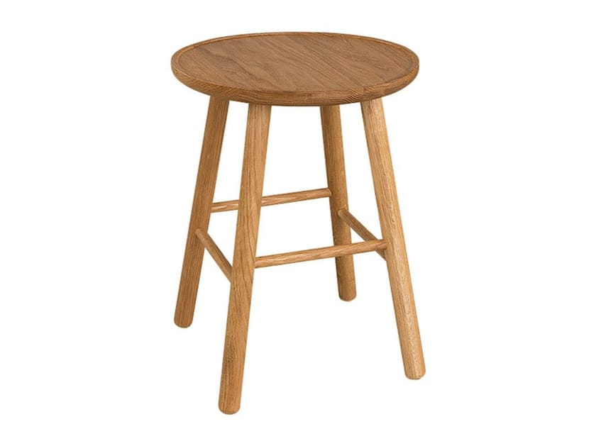 Дубовый табурет с подставкой для ног In Stock Hans K ARCH-00144912