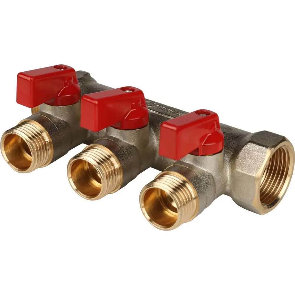 Коллектор Stout на 3 отвода 3/4"x1/2" STLM-2164371