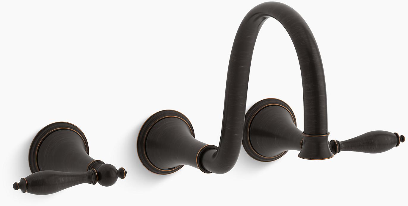 K-T343-4M-2BZ Подвесная раковина настенная прямоугольная Kohler  бронзовая 