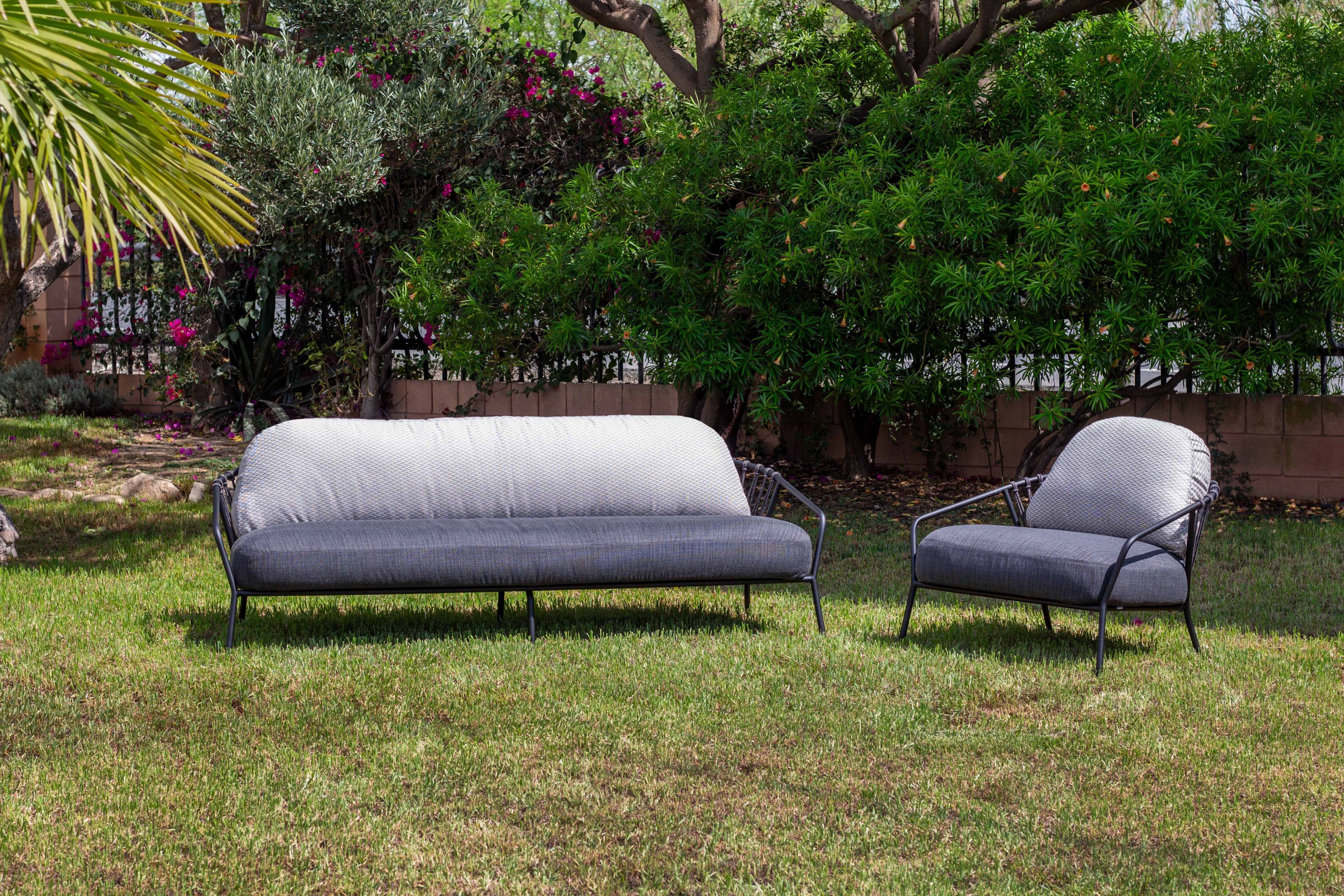 2-местный садовый диван из нержавеющей стали MUSOLA Baga ARCH-00103043 - Вид №1