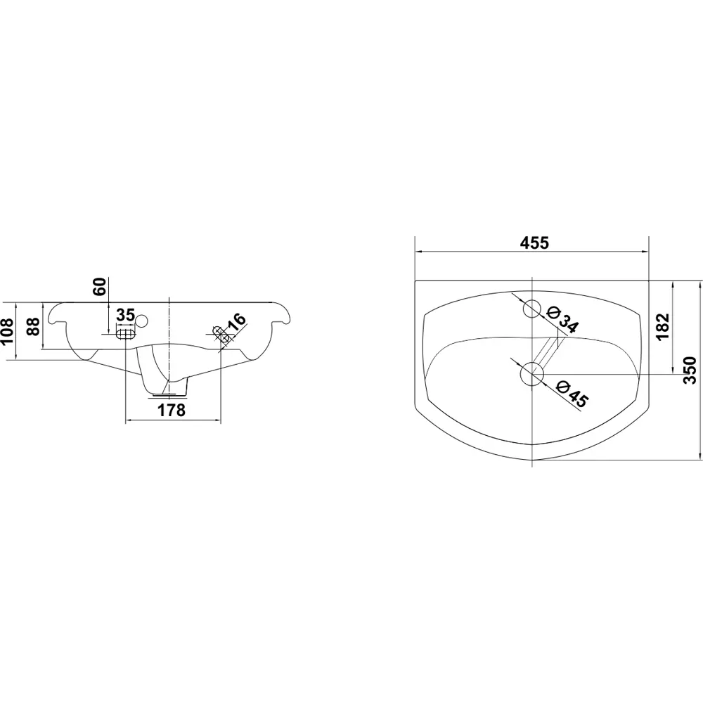 Керамин Лидер - компактная раковина для эргономичной ванной 85338911 STLM-0061826 - Вид №3