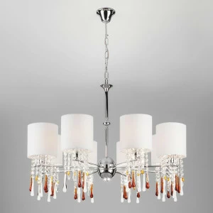 Подвесная люстра Bogates Glamour 300/8 Strotskis BOGATES ДИЗАЙНЕРСКИЕ, GLAMOUR 220292 Белый