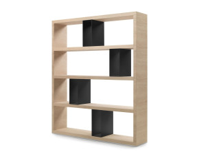 Двухсторонний книжный шкаф из шпона