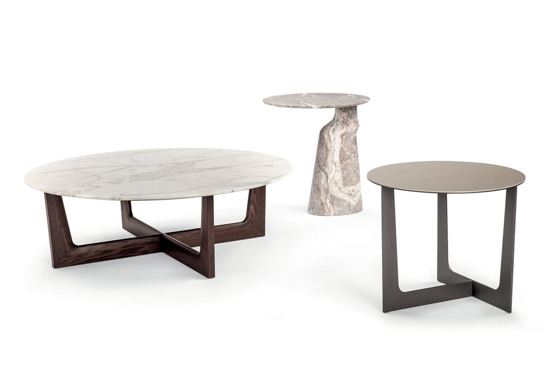 Мраморный круглый журнальный столик Poltrona Frau коллекция-столы и стулья ARCH-00028986 - Вид №2