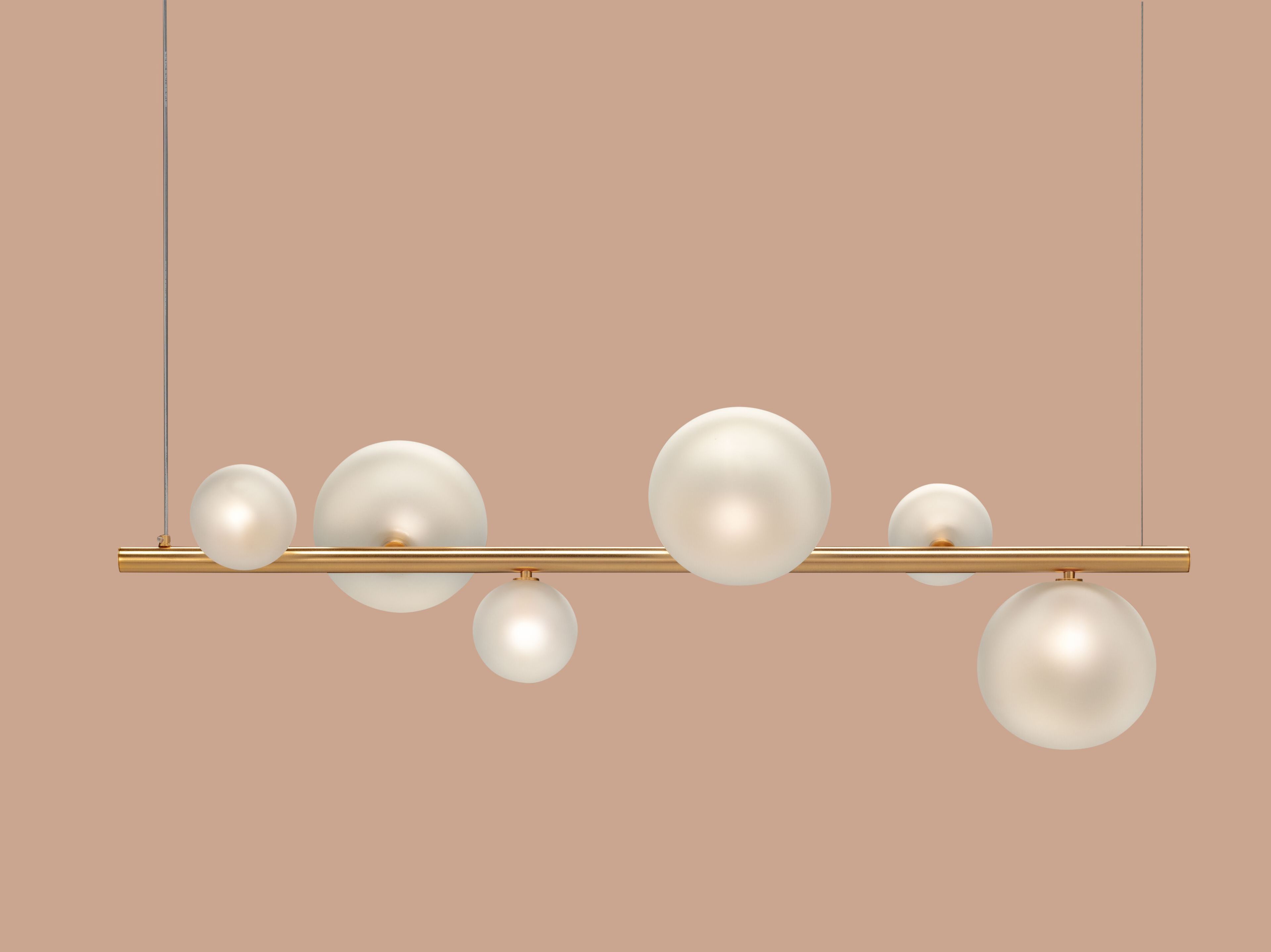 Подвесной светильник из железа и стекла Euroluce Lampadari Bubbles ARCH-00092636