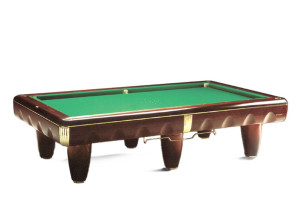 Прямоугольный бильярдный стол из розового дерева