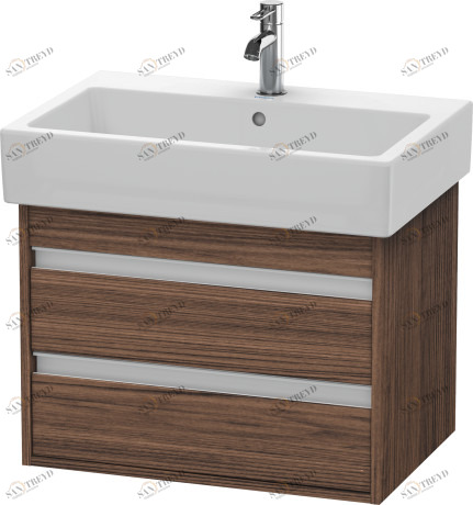KT662402121 Ketho Тумбочка подвесная Орех темный декор Duravit
