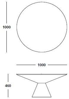 HMD INTERIORS Круглый стол для подряда Lola sun-id-1442180 - Вид №3