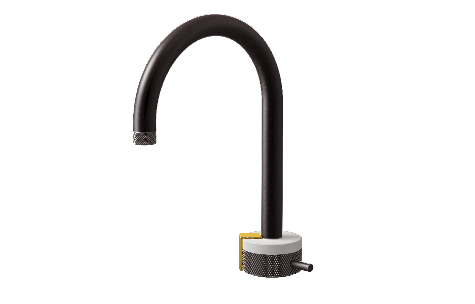 E-11502-R1WT-L2AU-GM Однорычажный прогрессивный смеситель для раковины - излив 16см GRAFF MOD+