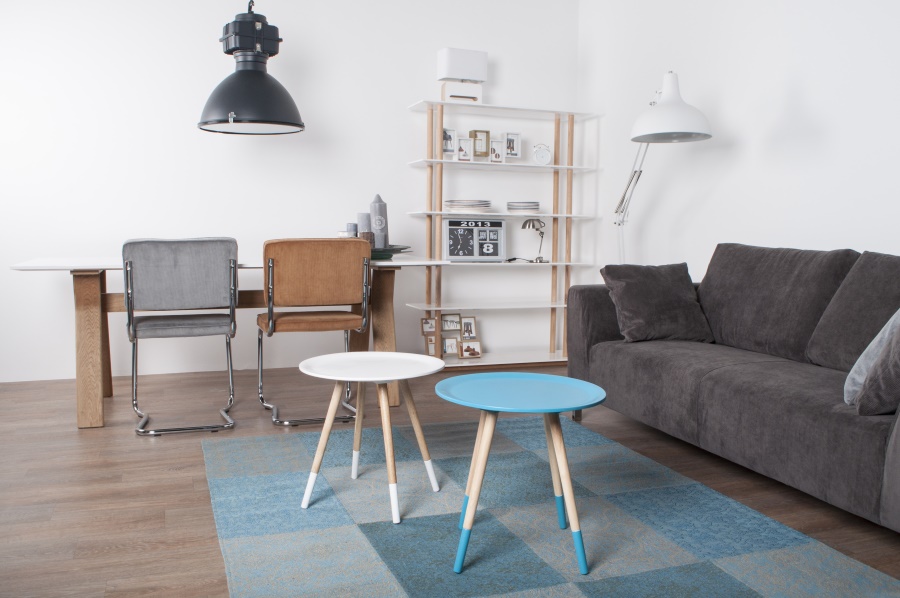 Стул Ridge Kink Rib синий Zuiver 1100061 - Вид №2