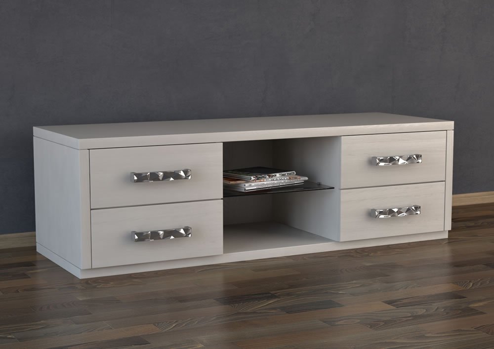 Тумба под телевизор с ящиками коричневая "Классика" DREAMLINE  173409 Коричневый  - Вид №1