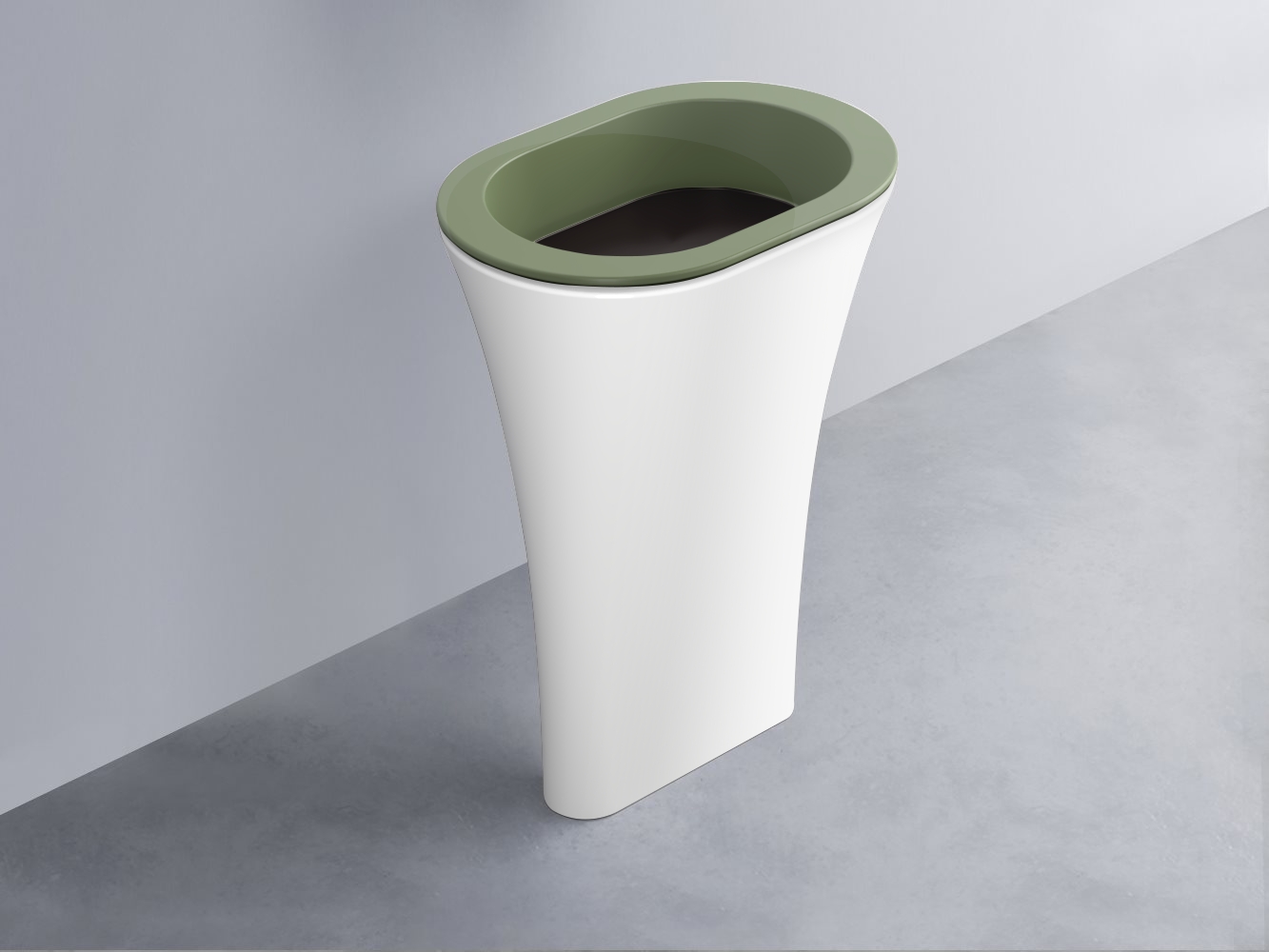 AMLA65-AG+AMPILO-LV+AMCOLO-BL Раковина Amedeo Ovale отдельностоящая cielo Enjoy + Amedeo Ceramica Cielo