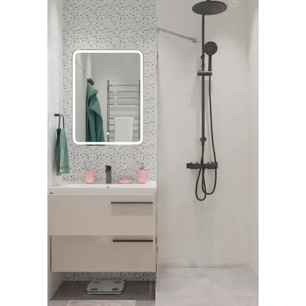 Santreyd Душевая перегородка «Классика» 70×195 см с анодированной фурнитурой 18251924 STLM-0010103 - Вид №13