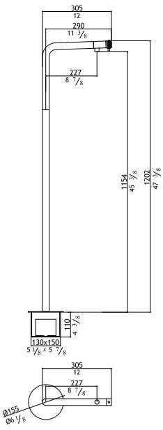 MGS Смеситель для умывальника из нержавеющей стали Ergon sun-id-1441395 - Вид №1